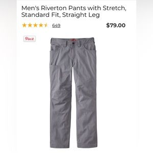LL Bean Men’s Riverton Pants